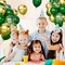 65Pcs Green Gold Balloons Set, Dark Green & Metallic Gold Balloons, Confetti Latex Balloons for Birthday, Graduation, St. Patrick's Day, Jungle Party Decorations